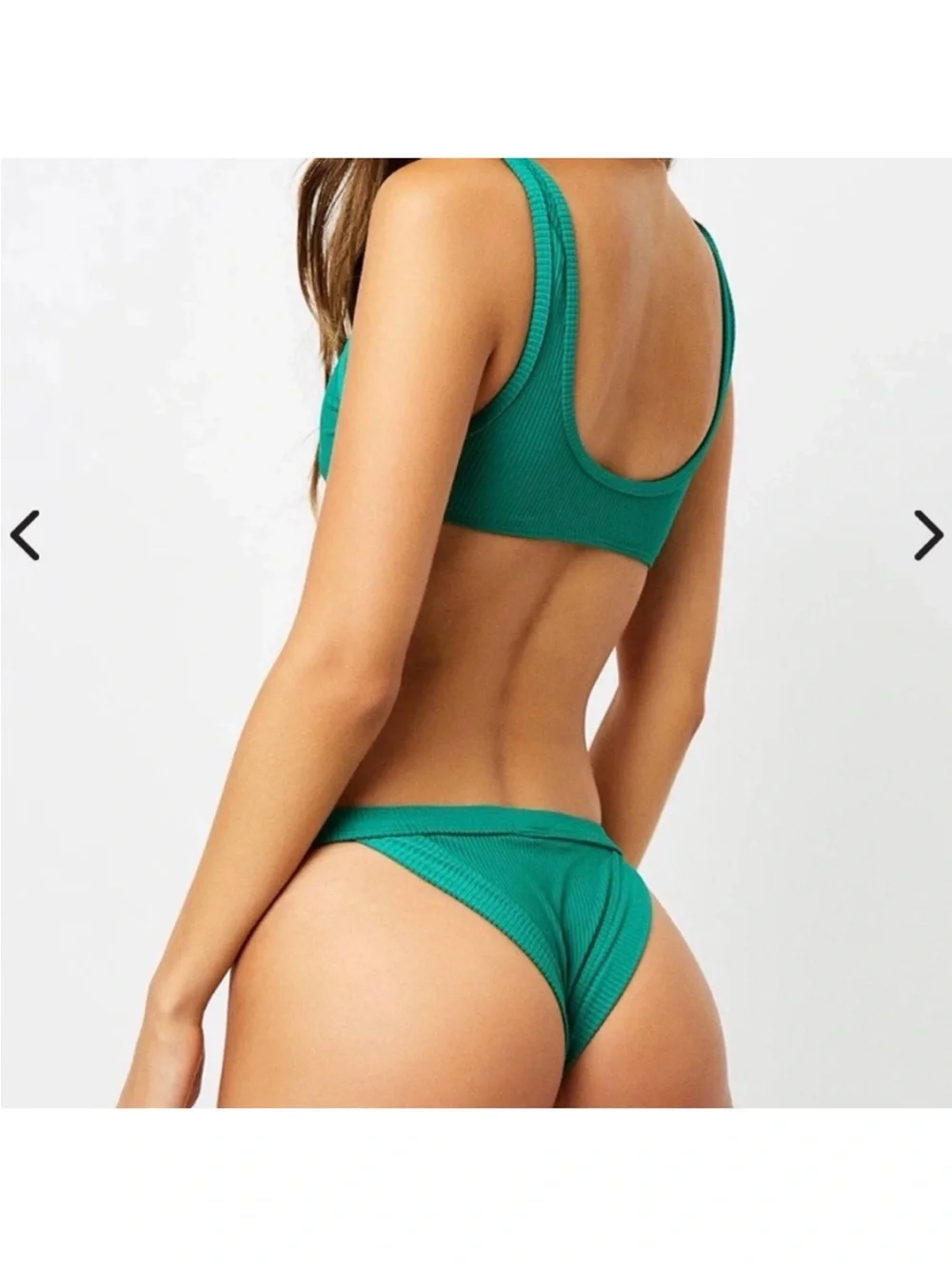 Frankie’s Bikinis Emerald Green Bikini Bottom Size X-Small